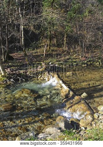 The Kozbanjscek River Near Kozbana In Primorska, Western Slovenia