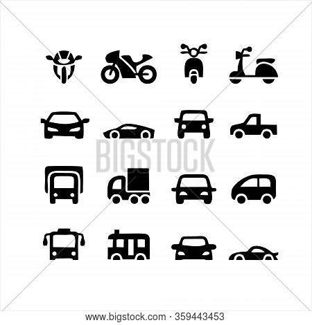 Transportation Icon. Isolated Transport Set Icon With A White Background