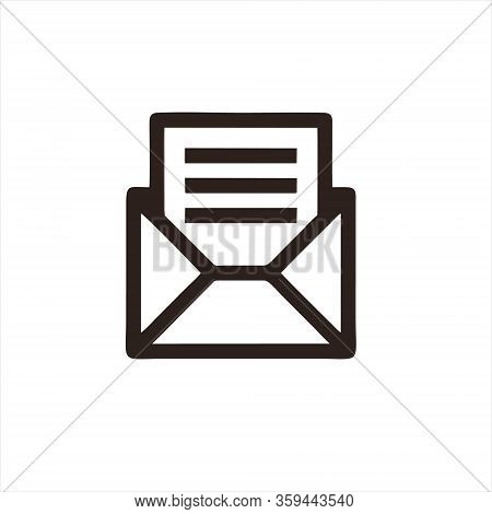Envelope Icon Isolated On White Background. Envelope Icon In Trendy Design Style For Web Site And Mo