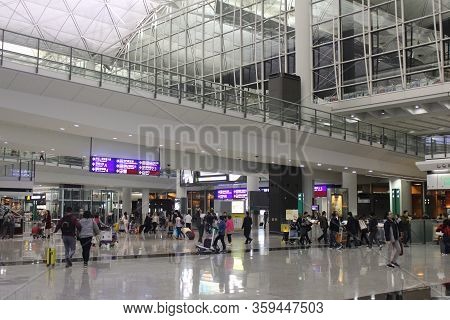 Chep Lap Kok, Hk - Dec. 7: Hong Kong International Airport Interior On December 7, 2016 In Chep Lap 