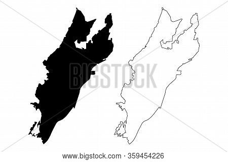 Yakutsk City (russian Federation, Russia, Sakha Yakutia Republic) Map Vector Illustration, Scribble 