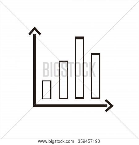 Graph Line Icons. Set Of Report, Chart Presentation, Increase Growth Graph Icons. Analytics Testing,