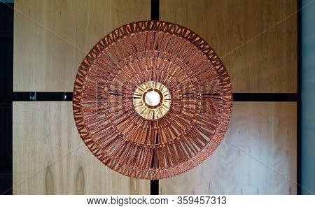 Raleigh,nc/usa - 03-11-2020: Ornate Light Fixture In The Longleaf Lounge, A Bar In The Renovated Buo