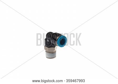 Varna, Bulgaria - March 21, 2020: Festo Pneumatic Elbow Fitting For Plastic Tube To 1/4