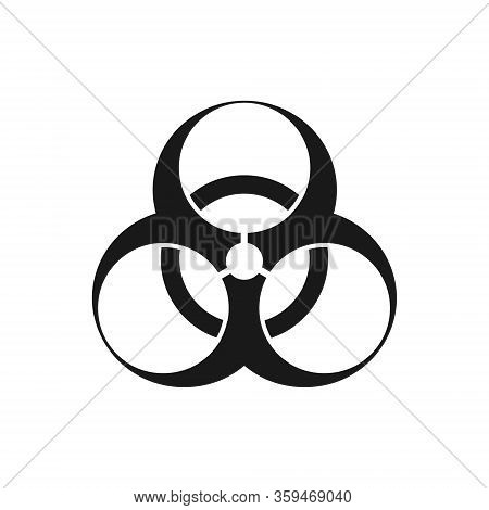 Emblem - Bio-hazard. Symmetric On A White Background