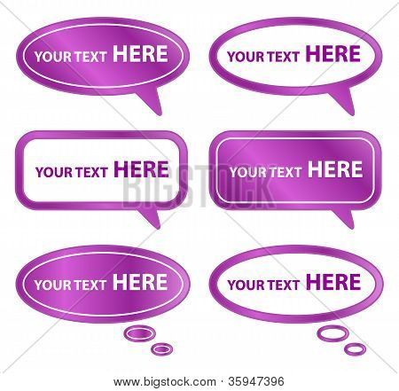 Bolhas do discurso roxo