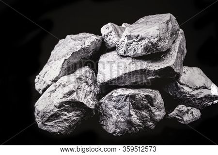 Rough Cobalt Stone, Extracted From Africa. Heavy Mining.