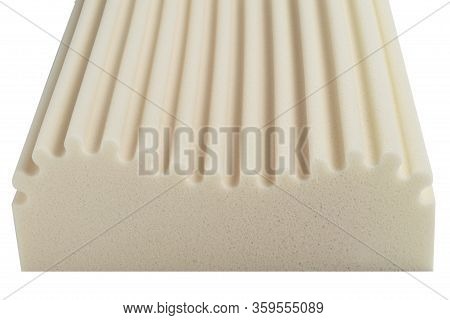 Orthopedic Pillow With A Memory Effect. Medical Treatment Pillow. Foam Rubber. Comfort Memory Pillow