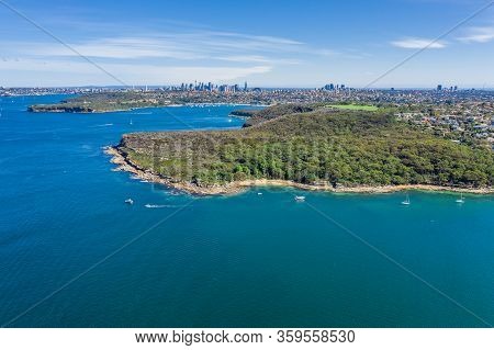 Aerial View On Dobroyd Head, Sydney, Australia.