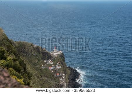 Lighthouse Ponta Do Arnel In Sao Miguel Island Azores
