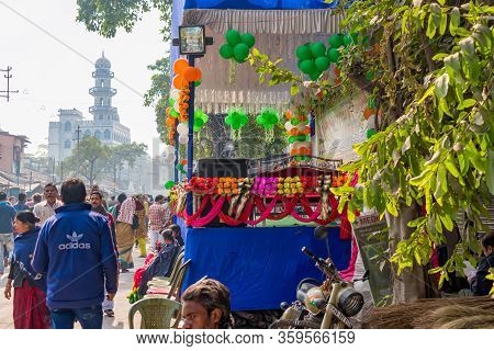 People Are Gathered At Road During Kolpotoru Utsab, At Cossipore In Kolkata, West Bengal, India On J