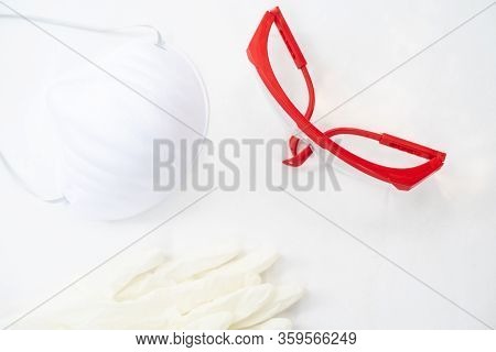 Ppe Personal Protective Equipment With Protec Coronavirus Or Covid-19 Virus.