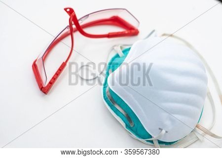 Ppe Personal Protective Equipment With Protec Coronavirus Or Covid-19 Virus.