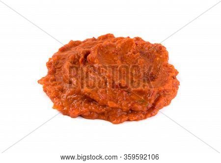 Ajvar Or Pindjur Orange Vegetable Spread Made From Bell Peppers