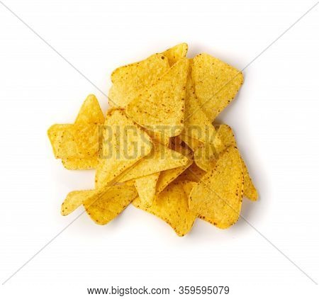 Corn Chips, Nachos Chips, Maize Snack, Corn Crisps Or Totopos