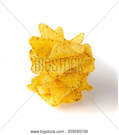 Corn Chips, Nachos Chips, Maize Snack, Corn Crisps Or Totopos