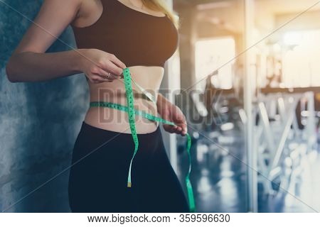 Mental Health And Wellness. Fit And Firm For Healthy. Mind-body Improvements. Sportwomen Working Out