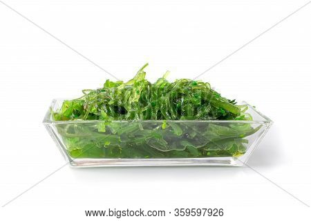 Chukka Seaweed Salad Isolated On White Background