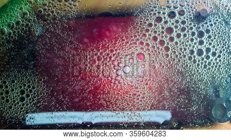 Space Or Planets Universe Cosmic Abstract Background. Abstract Molecular Sculpture. Water Bubbles. M