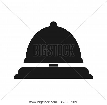 Vector Icon Of A Bell Or Bell Isolated On A White Background, Flat Modern Design. Stock Illustration