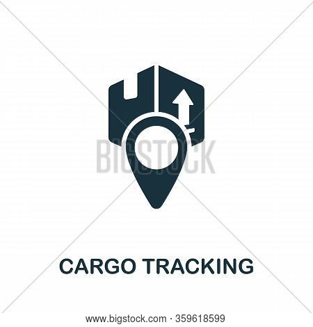 Cargo Traking Icon. Simple Illustration From Cargo Collection. Creative Cargo Traking Icon For Web D