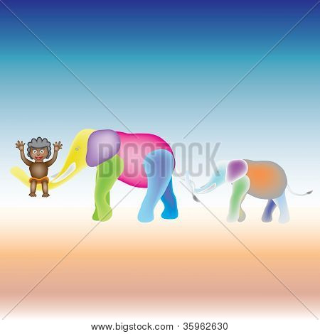 Elefante vector