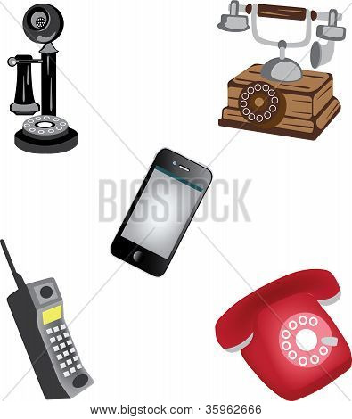 vettore di telefono