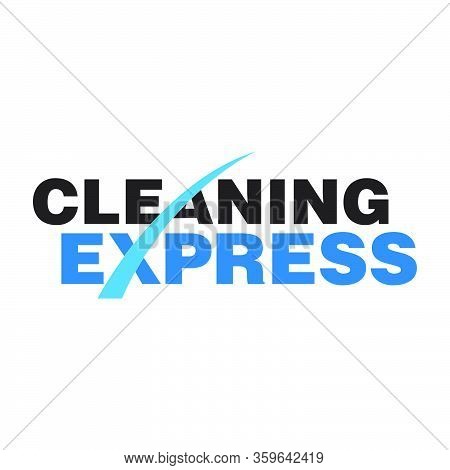 Modern And Sleek Cleaning Express Logo Wordmark