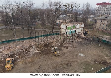 Destruction Of A Non-residential Brick Apartment Building