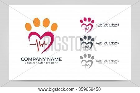 Pets Care Modern Abstract Logo Design. Modern Editable Logo Design