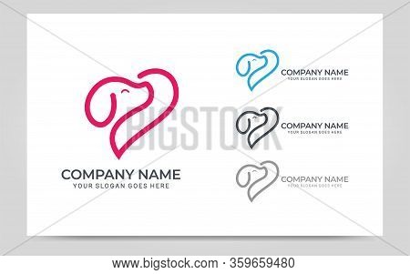 Pets Care Modern Abstract Logo Design. Modern Editable Logo Design