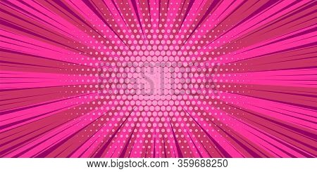 Pop Art Yellow Comics Book Cartoon Magazine Cover. Cartoon Funny Retro Pattern Strip Mock Up. Vector