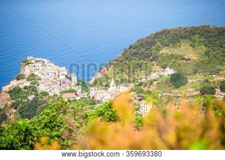 Beautiful Cozy Bay With Boats And Clear Turquoise Water In Italy