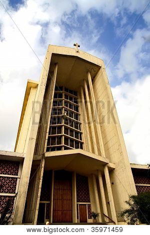 Church of Notre Dame de Lourdes in Casablanca, Morocco