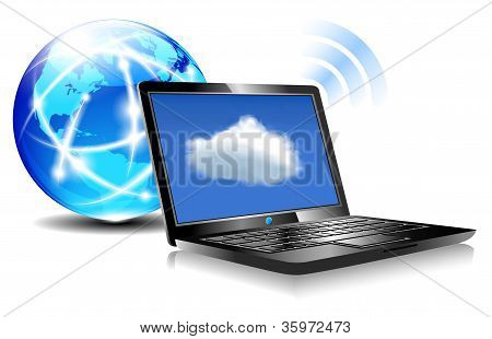 Laptop Cloud verbinding