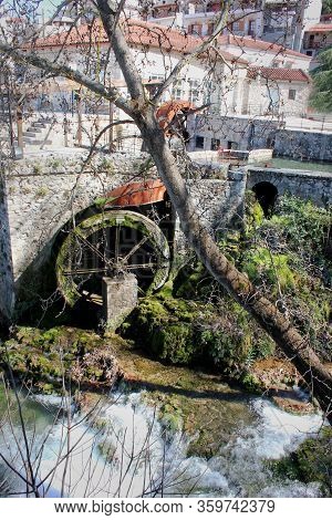 Springs Of Kryas In Livadeia Boeotia Greece