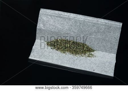 Snus - Grated Moistened Chewing Tobacco. Close-up Of A Weighted Option Tobacco Use
