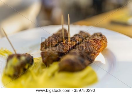 Romanian Cooked Traditional Food Ready To Be Served(mici).