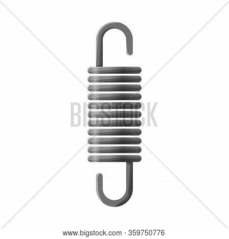 Vector Design Of Coil And Spiral Symbol. Graphic Of Coil And Absorber Vector Icon For Stock.
