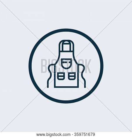 Apron Icon Isolated On White Background From Cafe Collection. Apron Icon Trendy And Modern Apron Sym