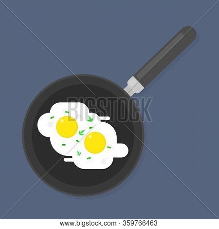 Breakfast Fried Egg In A Frying Pan
