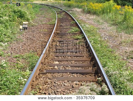 Railway railroad tracks