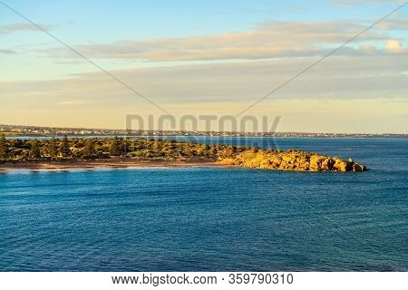 Commodore Point Viewed From Obelisk At Sunset, Port Elliot, South Australia