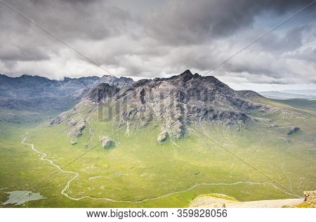 Isle Of Skye Mountains - Cuillin Hills And Ocean Landscape