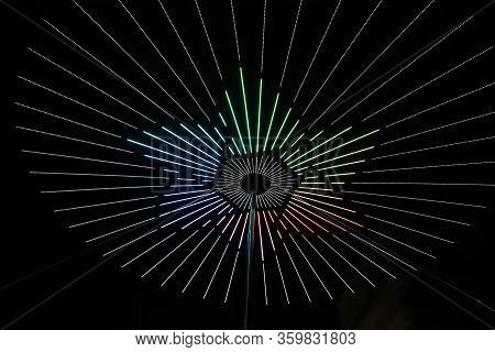 This Photo Shows Led Light Show At Notte Bianca Malta 2019