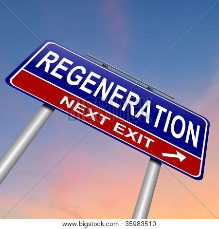Concepto de regeneración.