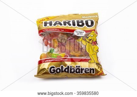 Huettenberg, Germany - 2020-02_25 Product Shot Haribo Sweets Isolated Over White