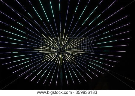This Photo Shows Led Light Show At Notte Bianca Malta 2019