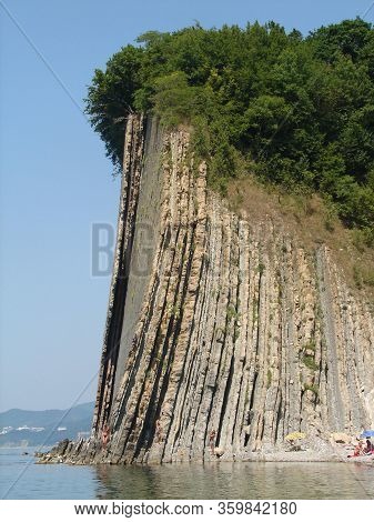 The Rock Of Kiselev Near The City Of Tuapse Is Named In Honor Of The Artist. Russia, Tuapse - August