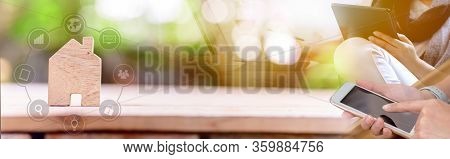 Wfh: Work From Home. Stay Home Stay Safe. Social Distancing And Physical Distancing. In Response To 